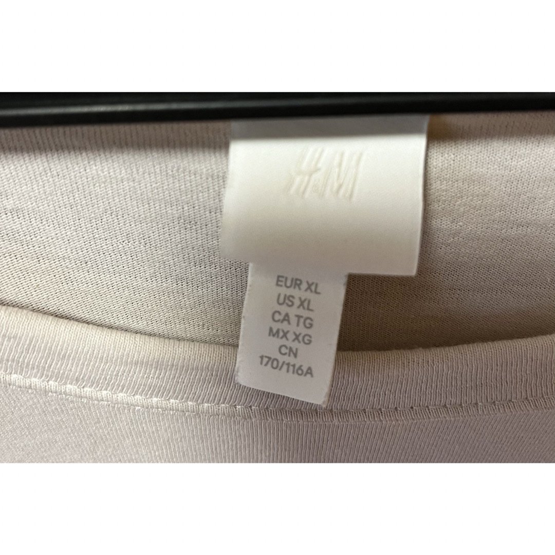 H&M(エイチアンドエム)のパフスリーブ　半袖　H&M／SHEIN  XLサイズ メンズのトップス(Tシャツ/カットソー(半袖/袖なし))の商品写真