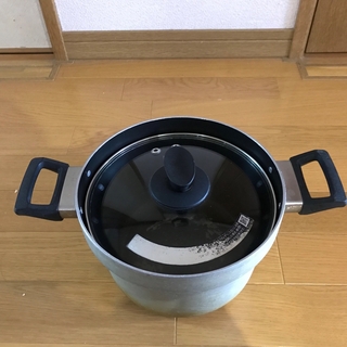 リンナイ(Rinnai)のリンナイ 炊飯鍋（5合）ガラス蓋 中古品(鍋/フライパン)