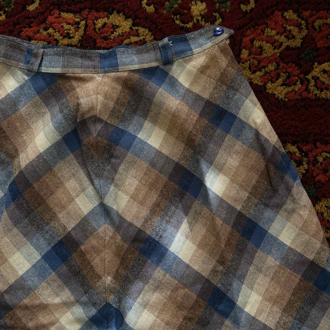 Grimoire(グリモワール)のvintage チェックスカート レディースのスカート(ひざ丈スカート)の商品写真