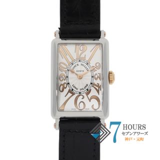 フランクミュラー(FRANCK MULLER)の【118634】FRANCK MULLER フランクミュラー  902QZ ロングアイランド シルバー/ピンクゴールドダイヤル SS/PG/レザー（クロコ） クオーツ 保証書 純正ボックス 腕時計 時計 WATCH レディース 女性 女【中古】(腕時計)