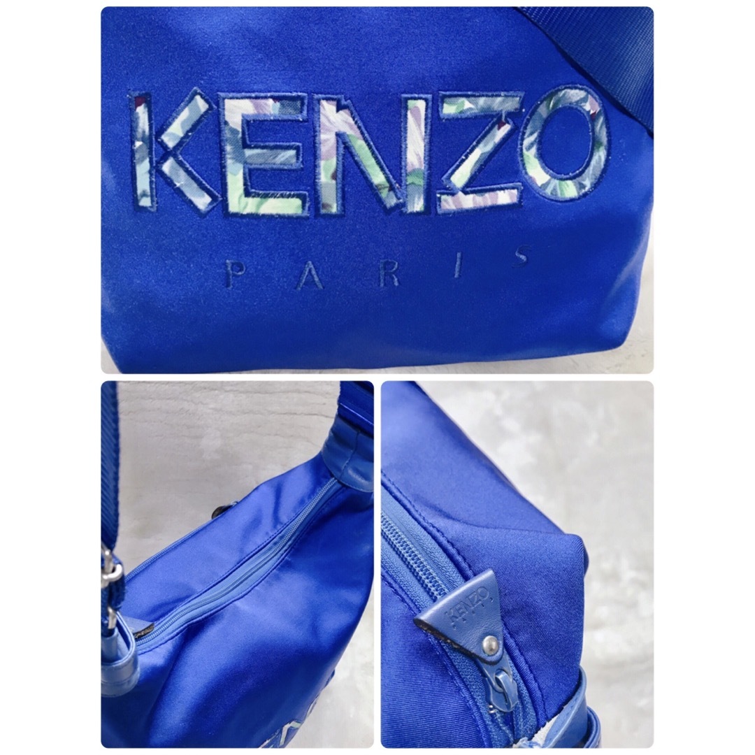 KENZO(ケンゾー)の美品 希少 KENZO ロゴ 大容量 ショルダーバッグ メッセンジャーバッグ レディースのバッグ(ショルダーバッグ)の商品写真