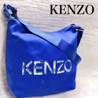 美品 希少 KENZO ロゴ 大容量 ショルダーバッグ メッセンジャーバッグ