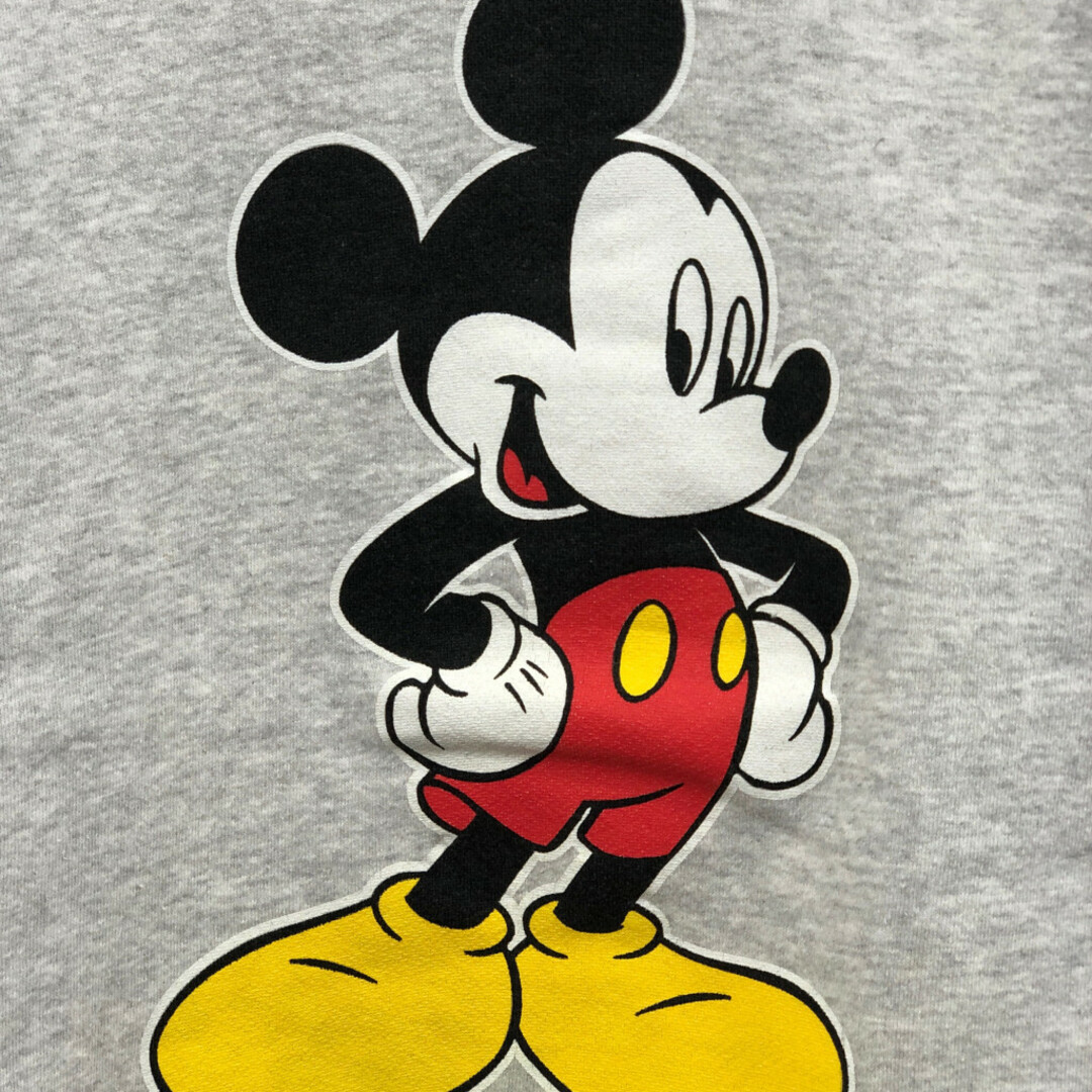 Disney(ディズニー)の90年代 USA製 Disney ディズニー MICKEY UNLIMITED ミッキーマウス スウェット キャラクター グレー (メンズ XL) 中古 古着 Q2014 メンズのトップス(スウェット)の商品写真