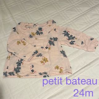 プチバトー(PETIT BATEAU)のpetit bateau ガーゼブラウス24m(ブラウス)