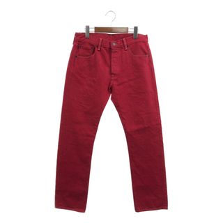 リーバイス(Levi's)のLevi's リーバイス 501 デニムパンツ アメカジ 後染め レッド (メンズ W30 L30) 中古 古着 Q2037(デニム/ジーンズ)