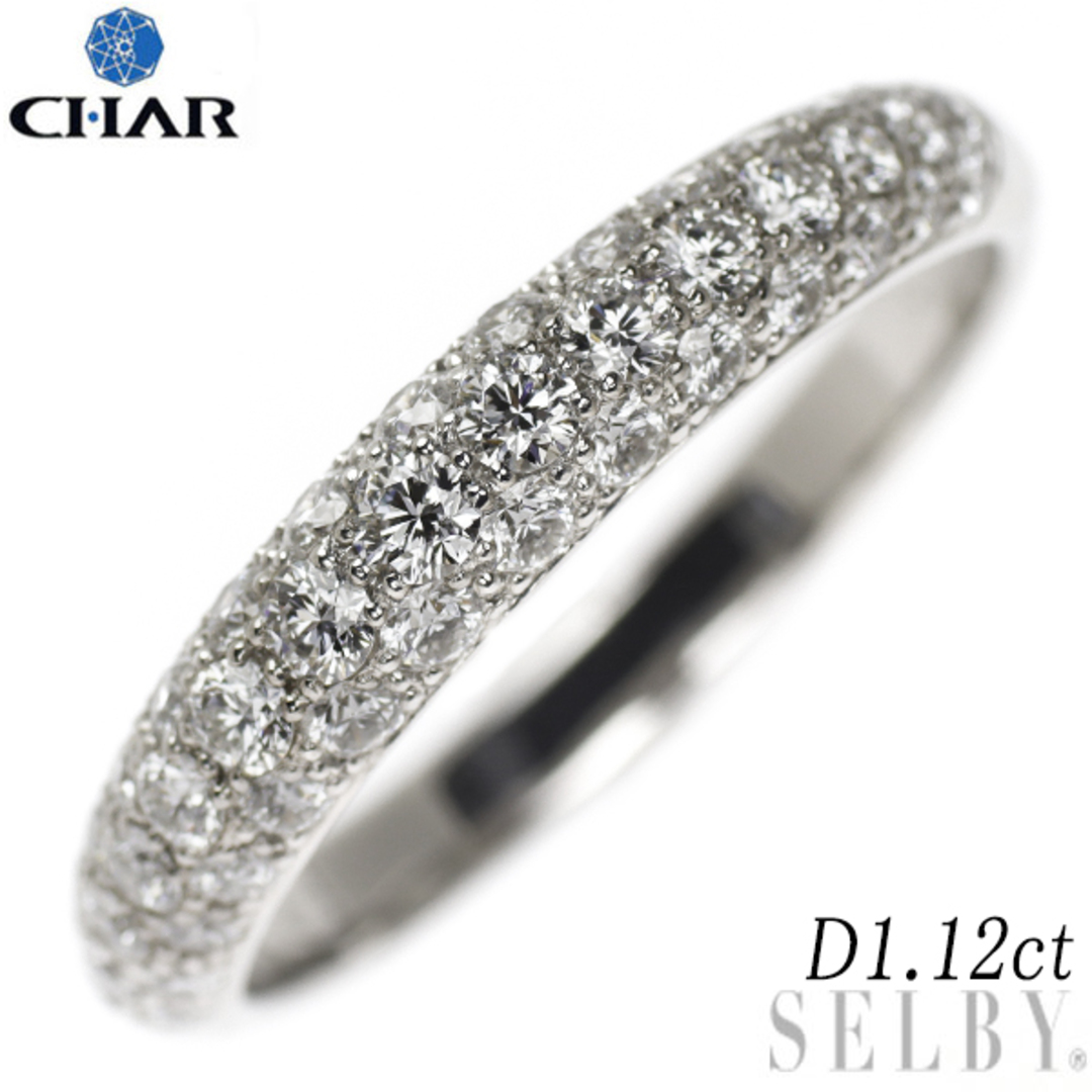 CHAR Pt950 ダイヤモンド リング 1.12ct マイクロセッティング レディースのアクセサリー(リング(指輪))の商品写真
