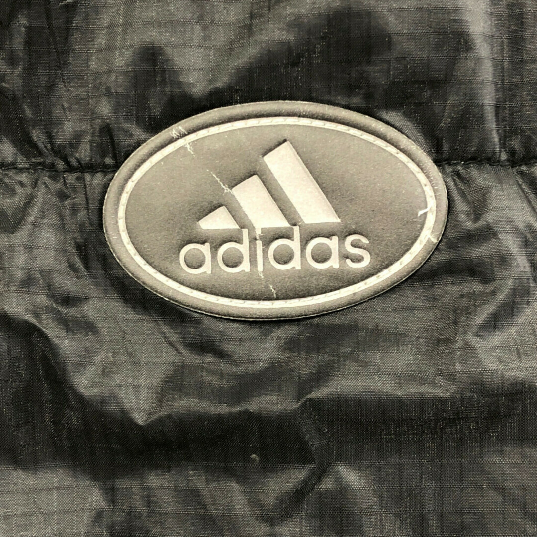 adidas(アディダス)の90年代 adidas アディダス ナイロン 中綿 ベスト スポーツ ブラック (メンズ L) 中古 古着 Q2061 メンズのジャケット/アウター(その他)の商品写真