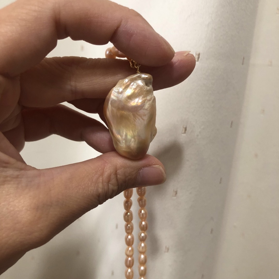 淡水パール　真珠　ネックレス　ペンダント　セット レディースのアクセサリー(ネックレス)の商品写真