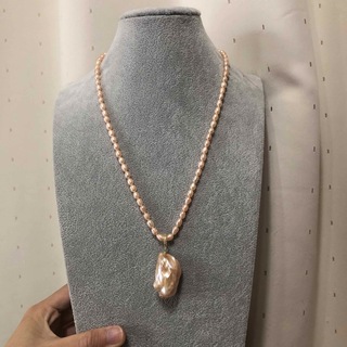 淡水パール　真珠　ネックレス　ペンダント　セット(ネックレス)