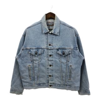 リーバイス(Levi's)の90年代 USA製 Levi's リーバイス 70507-0234 デニム トラッカージャケット アメカジ ブルー (メンズ LARGE) 中古 古着 Q2081(Gジャン/デニムジャケット)