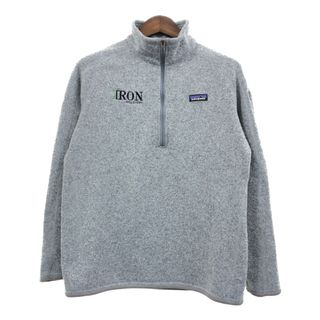 パタゴニア(patagonia)のpatagonia パタゴニア ハーフジップ ベターセーター フリースジャケット アウトドア 防寒 グレー (メンズ XL) 中古 古着 Q2139(その他)