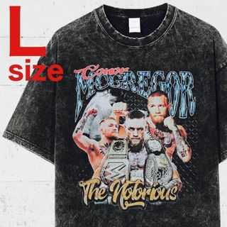 Conor McGregor（コナー・マクレガー） 半袖Tシャツ　ブラック　L(Tシャツ/カットソー(半袖/袖なし))