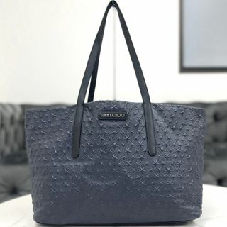 ジミーチュウ(JIMMY CHOO)のジミーチュウ　ピムリコ　エンボススター　ネイビー　レザー　トートバッグ(トートバッグ)