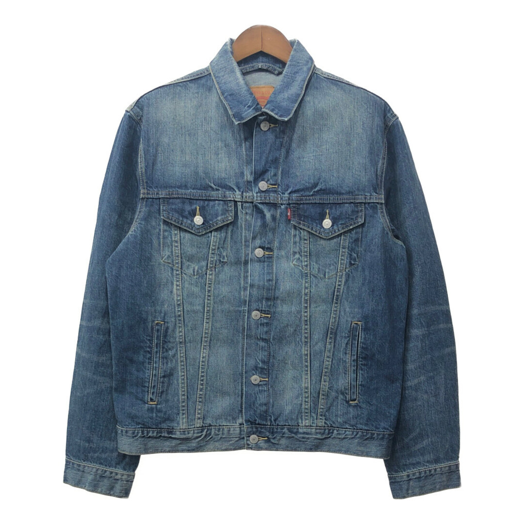 Levi's(リーバイス)のLevi's リーバイス デニム トラッカージャケット アメカジ ブルー (メンズ L) 中古 古着 Q2159 メンズのジャケット/アウター(その他)の商品写真