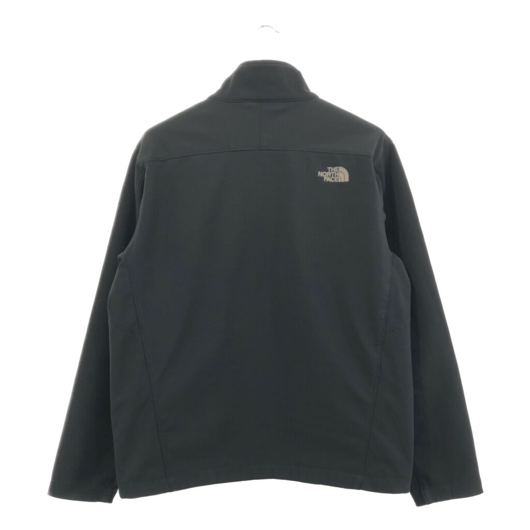 THE NORTH FACE(ザノースフェイス)のTHE NORTH FACE ノースフェイス ソフトシェル フリースジャケット アウトドア ブラック (メンズ L) 中古 古着 Q2165 メンズのジャケット/アウター(その他)の商品写真