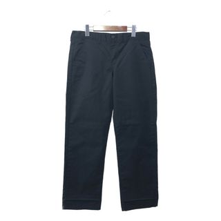 ディッキーズ(Dickies)のDickies ディッキーズ コットン ワーク パンツ ブラック (メンズ 32×30) 中古 古着 Q2185(その他)