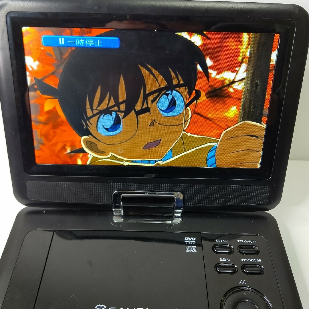 グリーンハウス　ガウディ　9型ポータブルDVDプレーヤー　ghv-pdv900k スマホ/家電/カメラのテレビ/映像機器(DVDプレーヤー)の商品写真