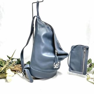 ロエベ(LOEWE)の★クリーニング済み★ロエベ　バックパック　ブルーグレー　アントン ヴィンテージ(リュック/バックパック)