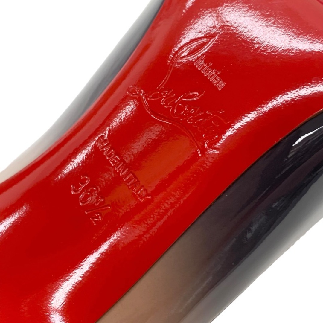 Christian Louboutin(クリスチャンルブタン)のクリスチャンルブタン Christian Louboutin KATE 100 パンプス 靴 シューズ パテント ベージュ ブラック グラデーション レディースの靴/シューズ(ハイヒール/パンプス)の商品写真