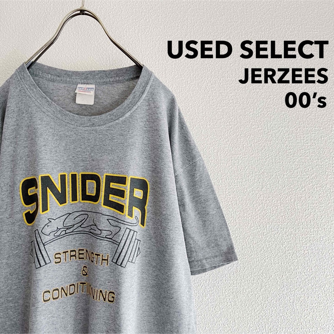 JERZEES(ジャージーズ)の【専用】“JERZEES” 00’s Print T-shirt / グレイ メンズのトップス(Tシャツ/カットソー(半袖/袖なし))の商品写真