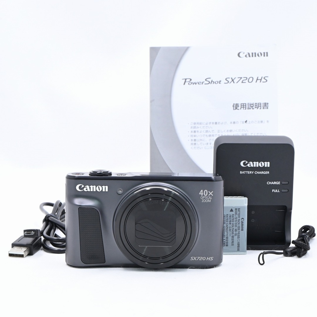 Canon(キヤノン)のCanon PowerShot SX720 HS ブラック スマホ/家電/カメラのカメラ(コンパクトデジタルカメラ)の商品写真