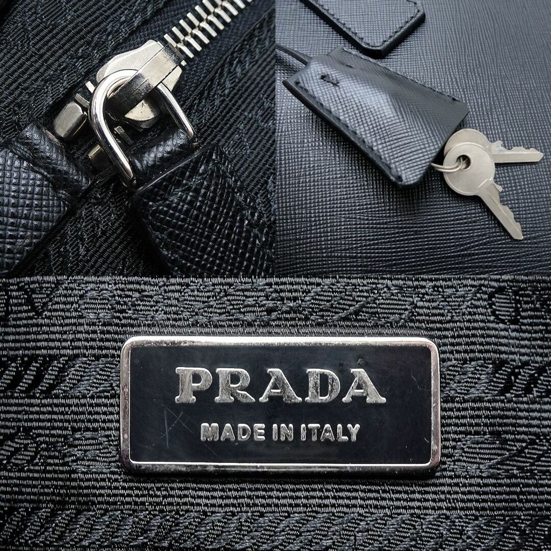 PRADA(プラダ)のPRADA プラダ サフィアーノ BL0095 トートバッグ NERO/351096【中古】 レディースのバッグ(ハンドバッグ)の商品写真