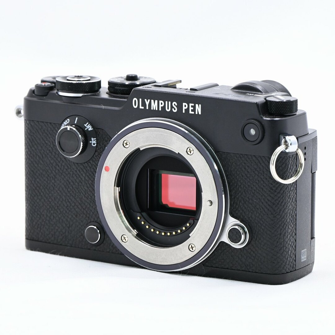 OLYMPUS(オリンパス)のOLYMPUS PEN-F ボディ ブラック スマホ/家電/カメラのカメラ(ミラーレス一眼)の商品写真
