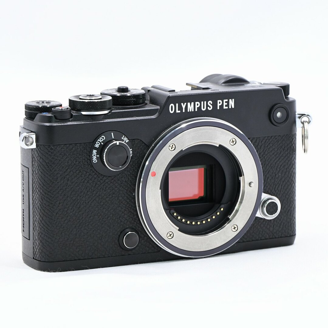 OLYMPUS(オリンパス)のOLYMPUS PEN-F ボディ ブラック スマホ/家電/カメラのカメラ(ミラーレス一眼)の商品写真