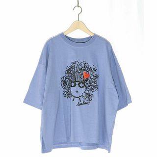 スカラー(ScoLar)のスカラー 141671 手描き風スカラーちゃんラメハートTシャツ(Tシャツ(半袖/袖なし))