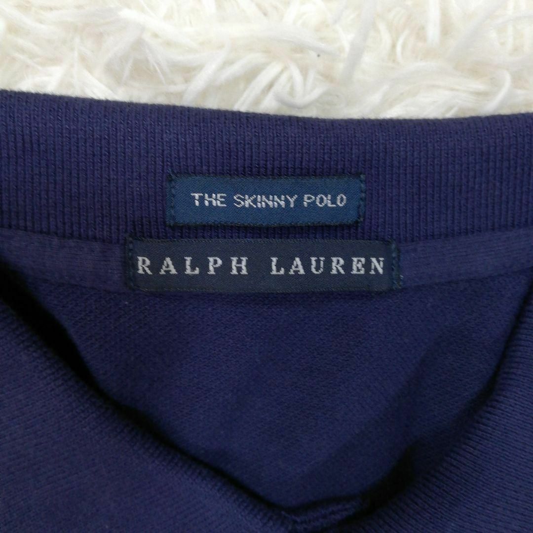 POLO RALPH LAUREN(ポロラルフローレン)のラルフローレン　ポロシャツ　鹿の子　半袖　ハワイ　レディース　ネイビー　紺　M レディースのトップス(ポロシャツ)の商品写真