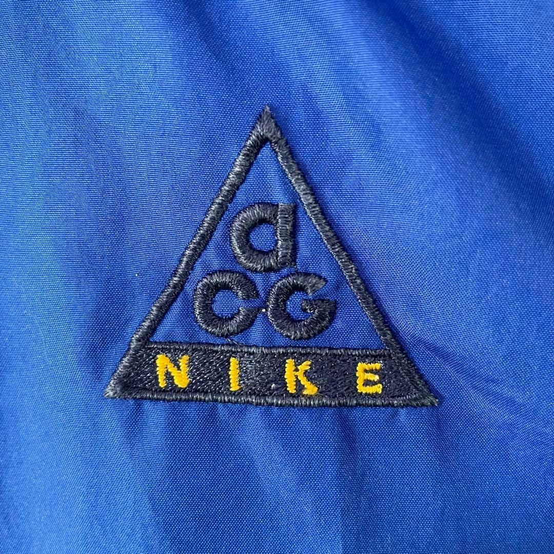 NIKE(ナイキ)の入手困難 90s NIKE ACG ハーフジップ ナイロン プルオーバー 青紺 メンズのジャケット/アウター(ナイロンジャケット)の商品写真