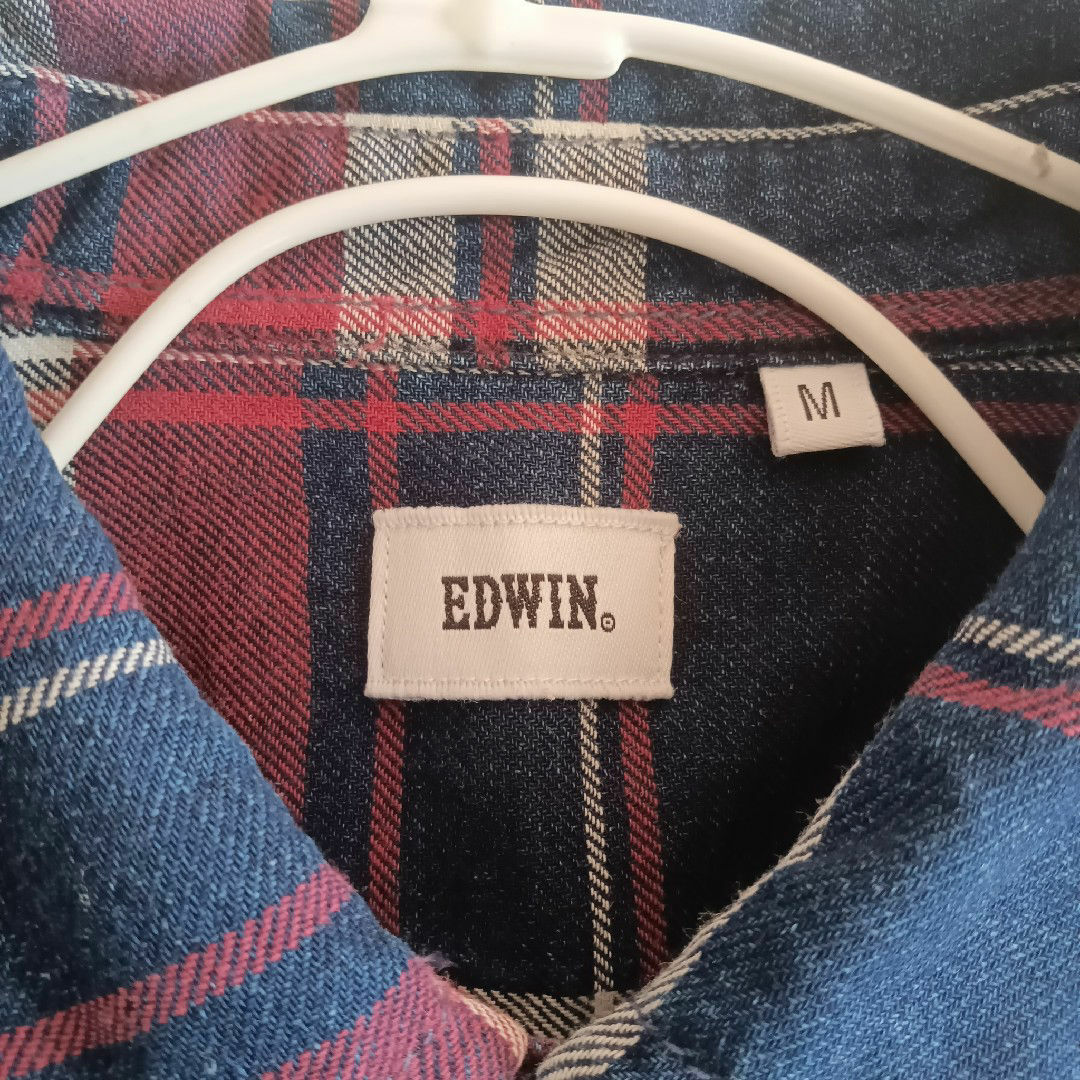 EDWIN(エドウィン)のEDWIN 長袖チェックシャツ　アメカジ　カジュアル　Cotton Shirt メンズのトップス(シャツ)の商品写真