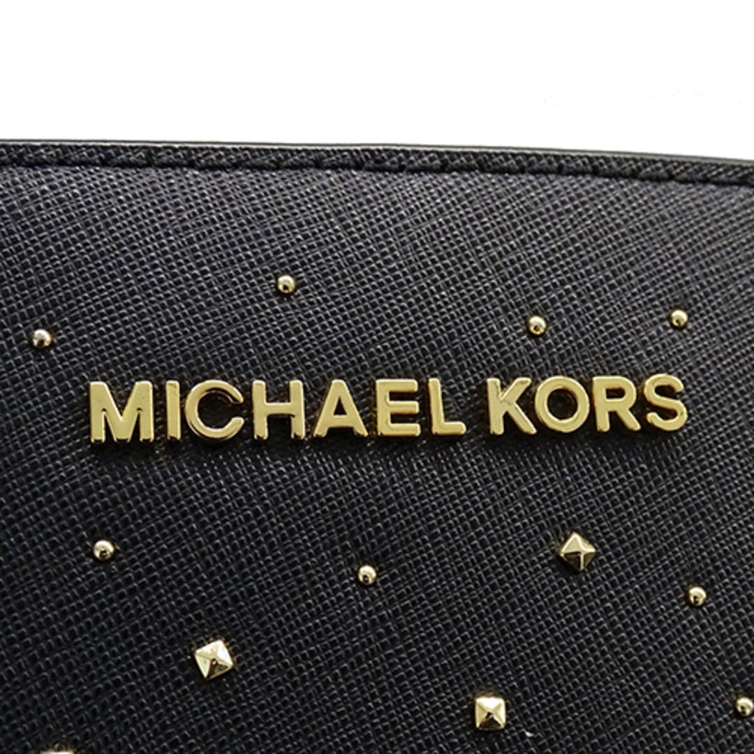 Michael Kors(マイケルコース)のマイケル・コース Michael Kors バッグ レディース ブランド ハンドバッグ ショルダーバッグ 2way レザー スタッズ LOVE ブラック ゴールド金具 【中古】 レディースのバッグ(ハンドバッグ)の商品写真