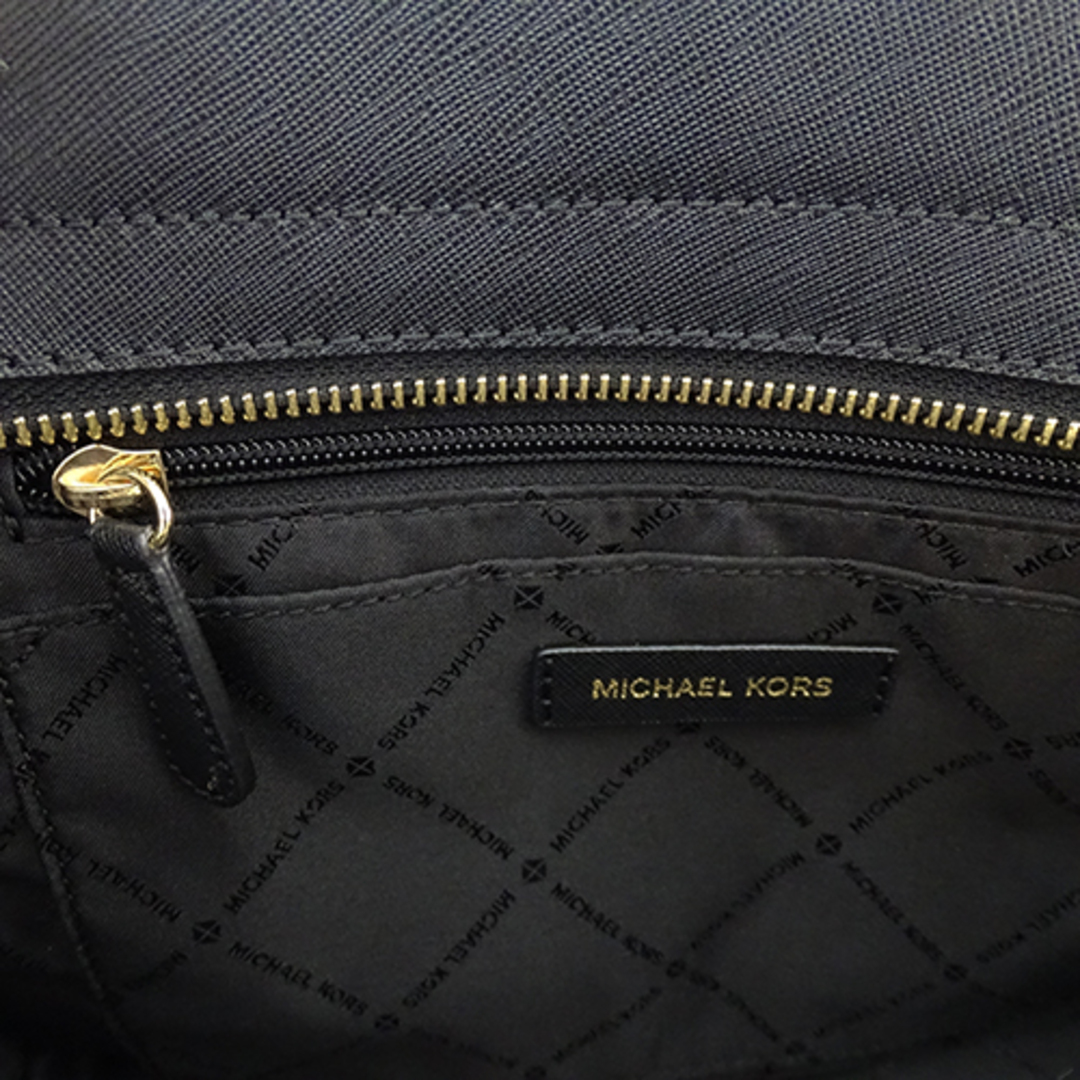 Michael Kors(マイケルコース)のマイケル・コース Michael Kors バッグ レディース ブランド ハンドバッグ ショルダーバッグ 2way レザー スタッズ LOVE ブラック ゴールド金具 【中古】 レディースのバッグ(ハンドバッグ)の商品写真