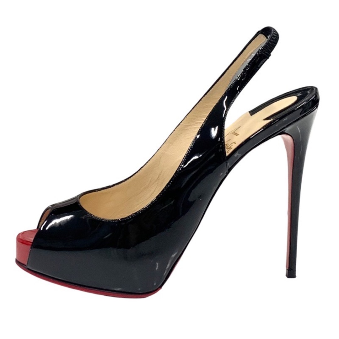 Christian Louboutin(クリスチャンルブタン)のクリスチャンルブタン Christian Louboutin サンダル 靴 シューズ スリングバック パテント ブラック レディースの靴/シューズ(サンダル)の商品写真