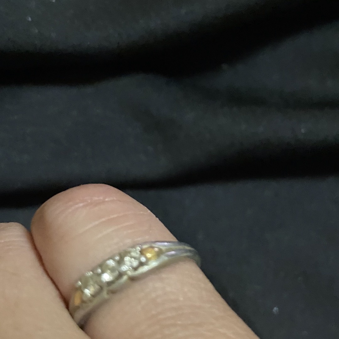 プラチナレディースプラチナゴールドダイアモンドK24リング・指輪14号 レディースのアクセサリー(リング(指輪))の商品写真