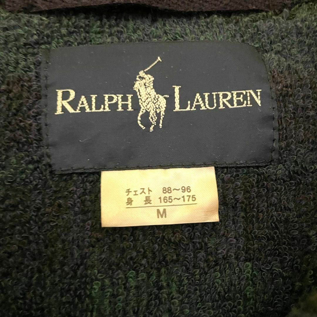 Ralph Lauren(ラルフローレン)の【希少】 ラルフローレン ダッフルコート タータンチェック ロング 緑 M メンズのジャケット/アウター(ダッフルコート)の商品写真