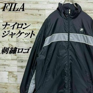 フィラ(FILA)の【356】フィラフルジップナイロンジャケットワンポイント刺繍ロゴ(ナイロンジャケット)