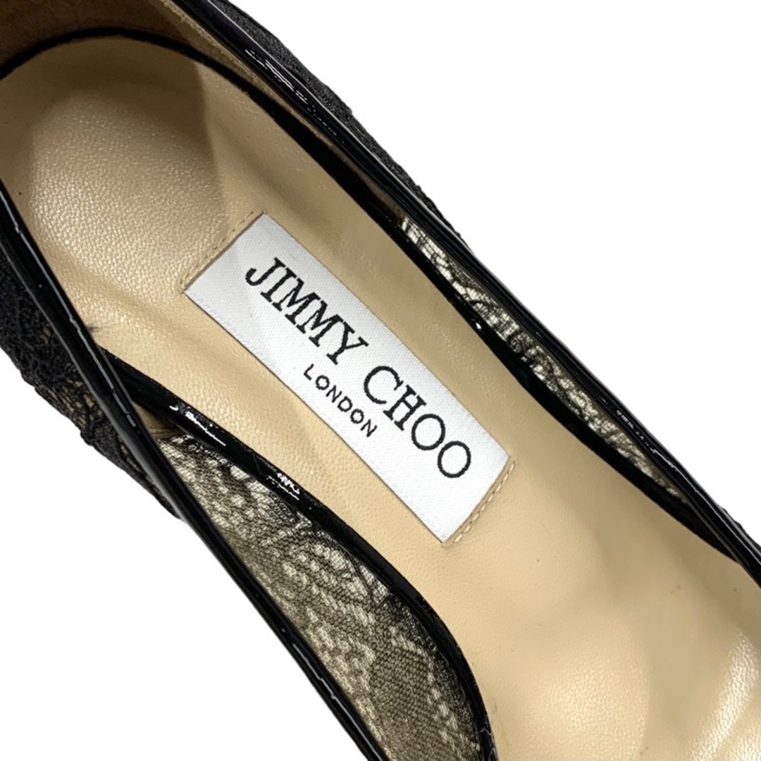 JIMMY CHOO(ジミーチュウ)のジミーチュウ JIMMY CHOO パンプス 靴 シューズ レース ブラック パーティーシューズ レディースの靴/シューズ(ハイヒール/パンプス)の商品写真