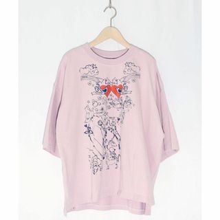 スカラー(ScoLar)のスカラー 141670 手描き風アニマルメルヘン柄Tシャツ(Tシャツ(半袖/袖なし))