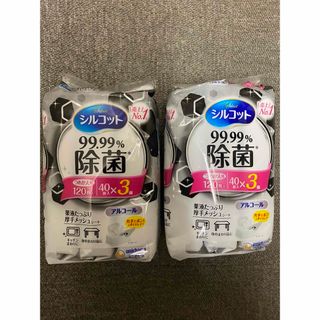 ユニチャーム(Unicharm)のシルコット 除菌ウェットティッシュ アルコールタイプ 3個入り2袋(日用品/生活雑貨)