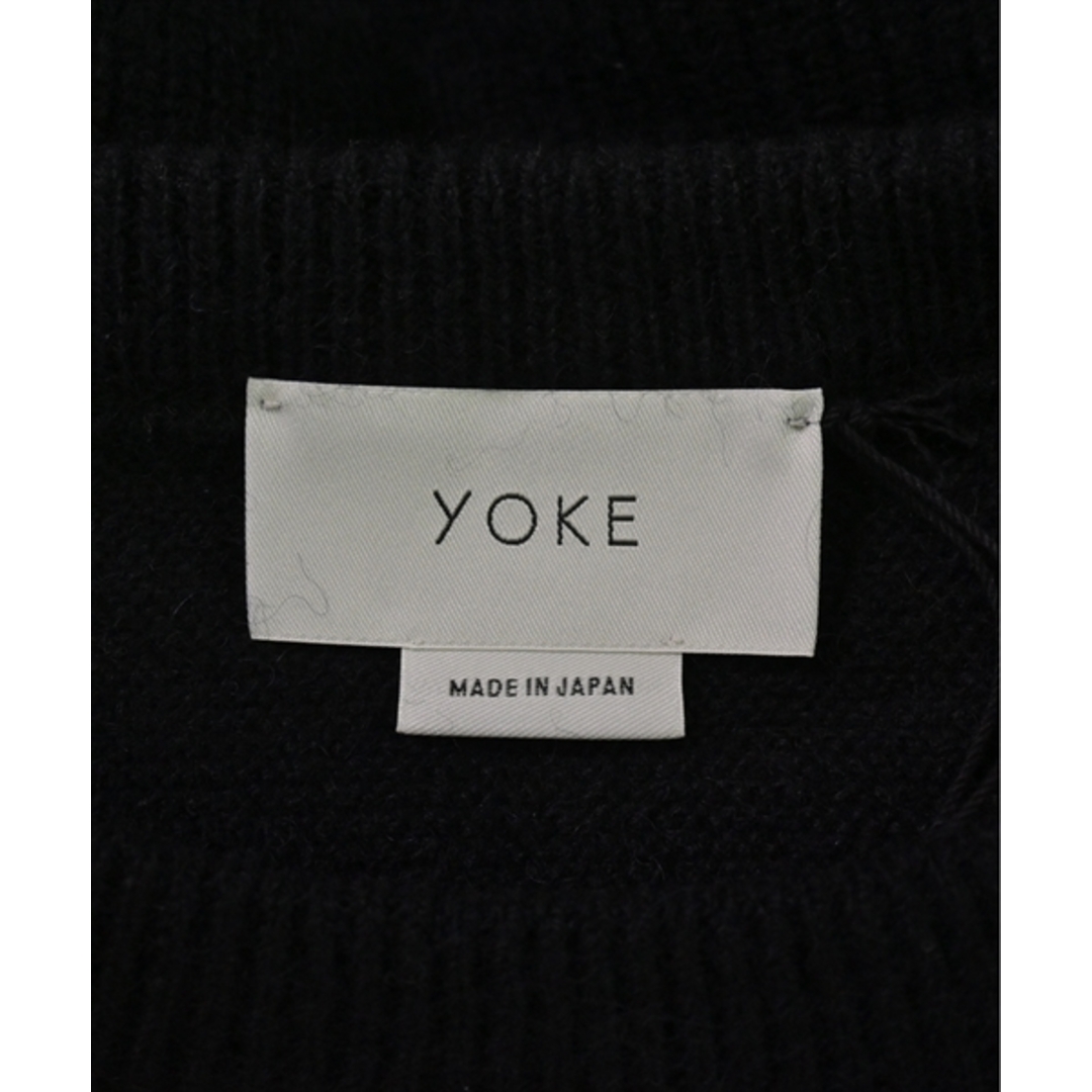 YOKE(ヨーク)のYOKE ヨーク ニット・セーター S 黒 【古着】【中古】 メンズのトップス(ニット/セーター)の商品写真