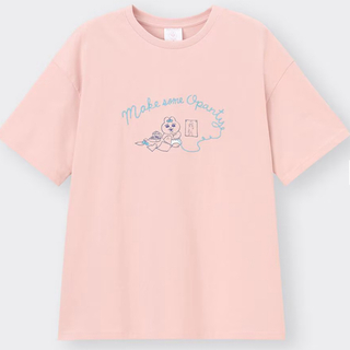 オパンチュウサギ(おぱんちゅうさぎ)のGU×おぱんちゅうさぎ　グラフィックTシャツ　3XL(Tシャツ(半袖/袖なし))