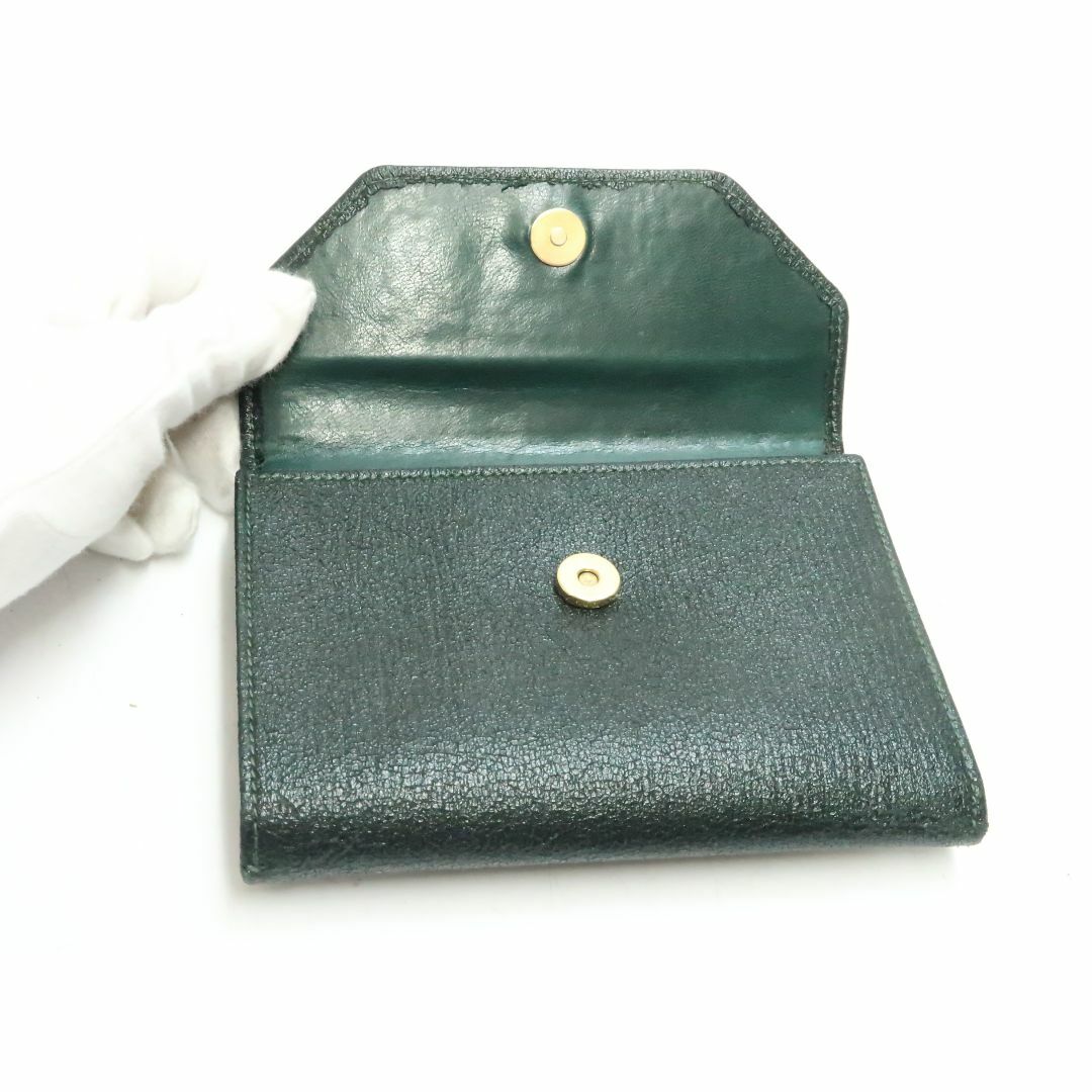GIVENCHY(ジバンシィ)のジバンシー　がま口財布　スペイン製　緑色系　GIVENCHY 18681107 レディースのファッション小物(財布)の商品写真