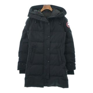 カナダグース(CANADA GOOSE)のCANADA GOOSE カナダグース ダウンコート S 紺 【古着】【中古】(ダウンコート)