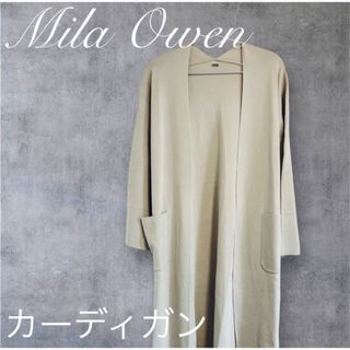 Mila Owen - 《Mila Owen》ニットカーディガン　ミラオーウェン　ブラック　薄手