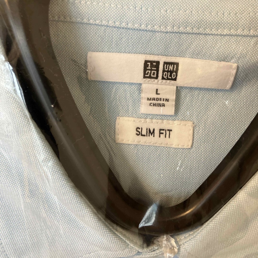 UNIQLO(ユニクロ)のUNIQLO メンズシャツ　半袖　スリムフィット　Lサイズ メンズのトップス(シャツ)の商品写真