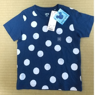 新品未使用 ユニクロ ミッキーブルー 半袖Tシャツ110