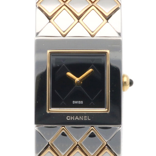 シャネル(CHANEL)のシャネル マトラッセ コンビ 腕時計 時計 ステンレススチール クオーツ レディース 1年保証 CHANEL  中古(腕時計)