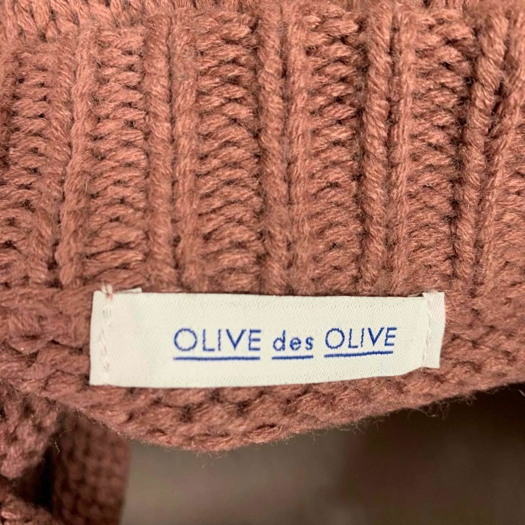 OLIVEdesOLIVE(オリーブデオリーブ)のオリーブデオリーブ ニット セーター フリーサイズ 紫 パープル 長袖 レディースのトップス(ニット/セーター)の商品写真